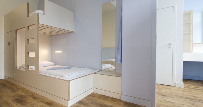 Topmoderne und gemütliche Zimmer der Jugendherberge Berlin Ostkreuz